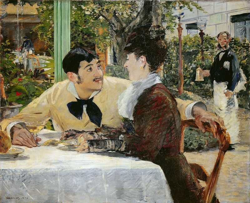 At Pere Lathuille’s. Édouard Manet