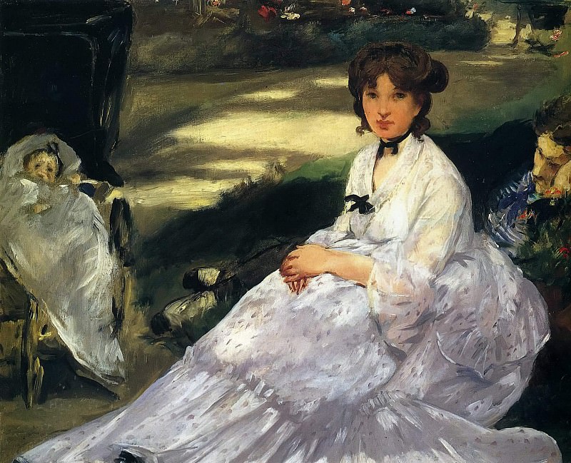 In the Garden. Édouard Manet