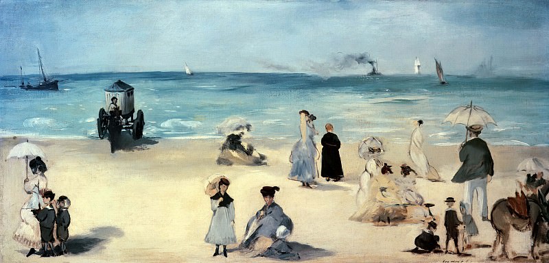 Beach at Boulogne. Édouard Manet