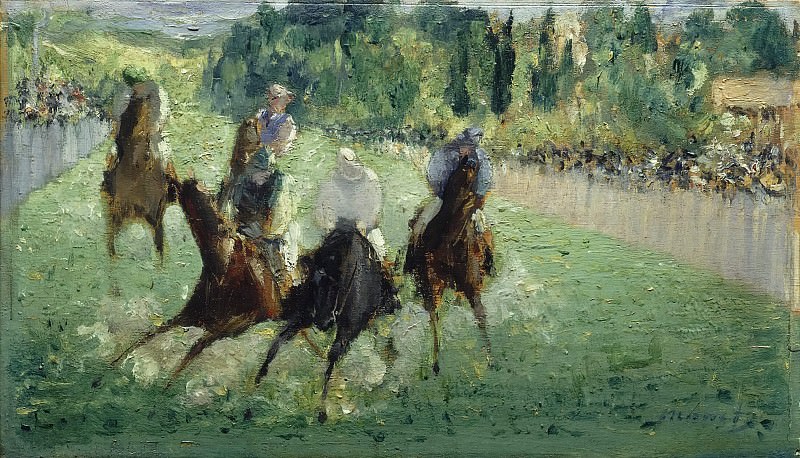 At the Races. Édouard Manet
