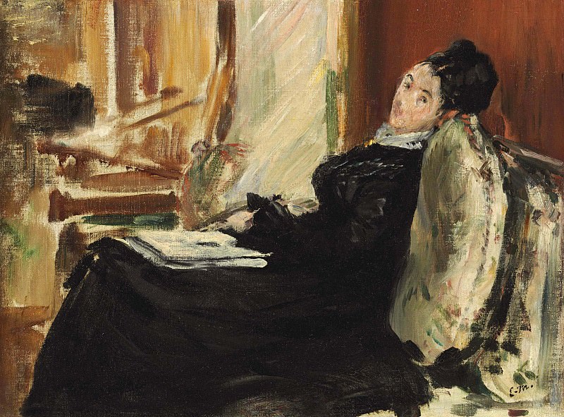 Young Woman with Book. Édouard Manet