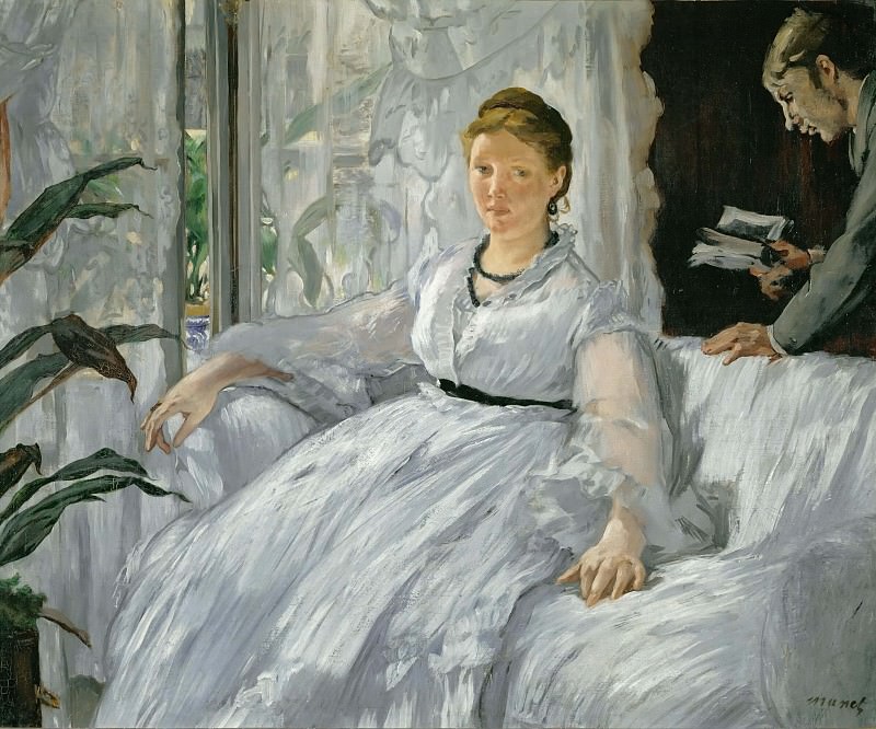 Mme. Manet and her son. Édouard Manet
