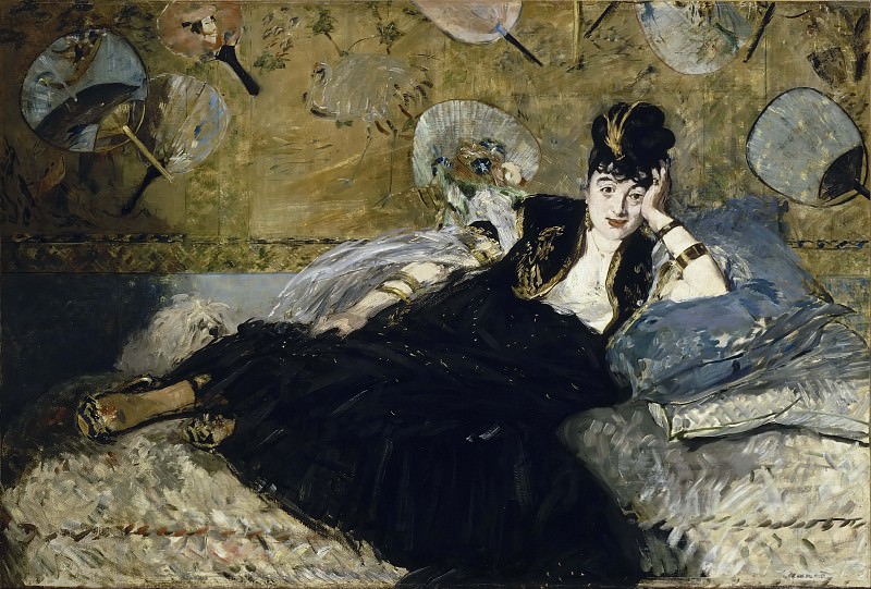Woman with Fans (Nina de Callias). Édouard Manet