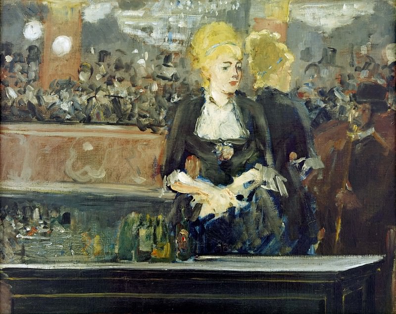 A Bar at the Folies-Bergere (Study). Édouard Manet