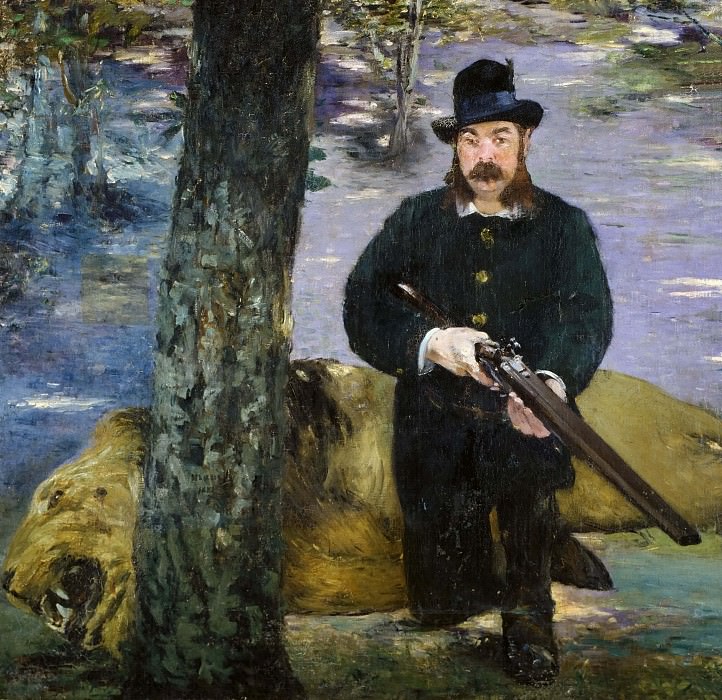Portrait of the lion-hunter Pertuiset. Édouard Manet