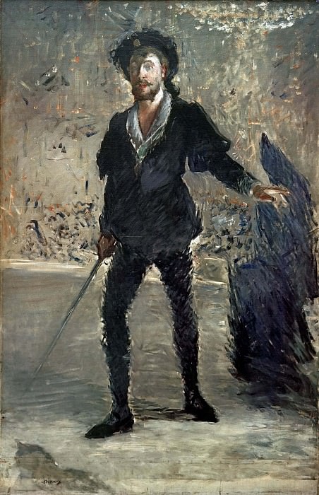 Portrait of Faure as Hamlet. Édouard Manet