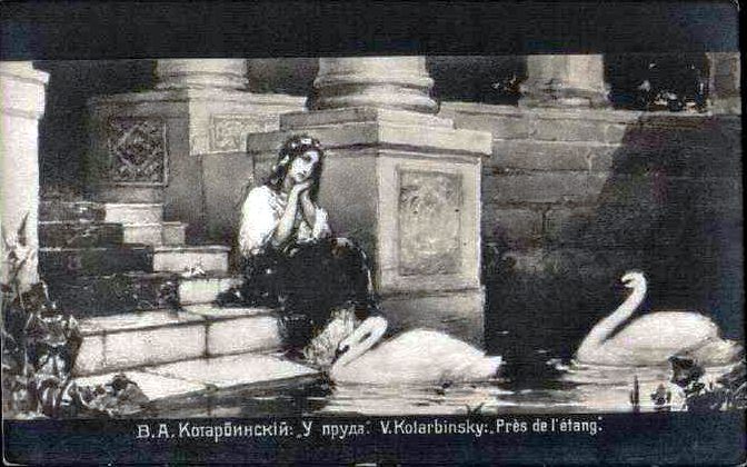 At the pond. Wilhelm Kotarbiński