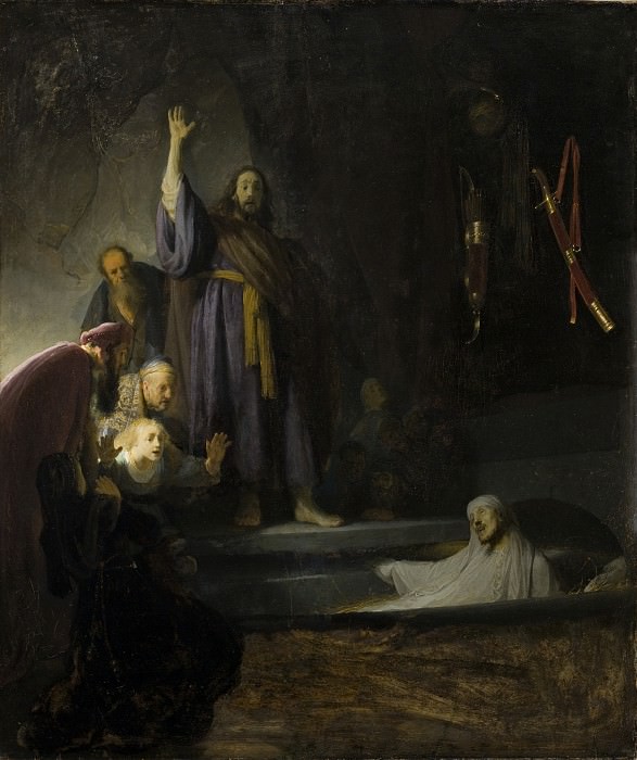 The Raising of Lazarus. Rembrandt Harmenszoon Van Rijn