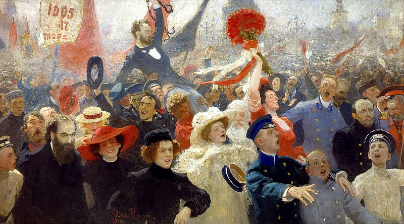 РЕПИН Илья - 18 октября 1905 года. 900 Картин самых известных русских художников