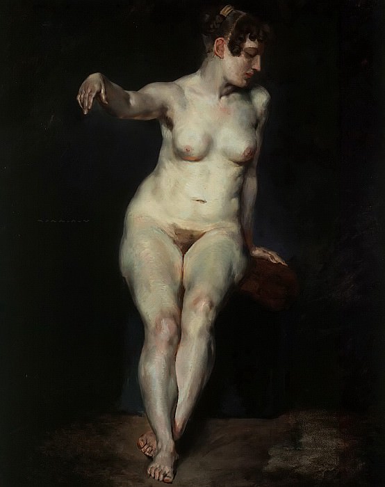 Seated Nude (Mademoiselle Rose). Ferdinand Victor Eugène Delacroix