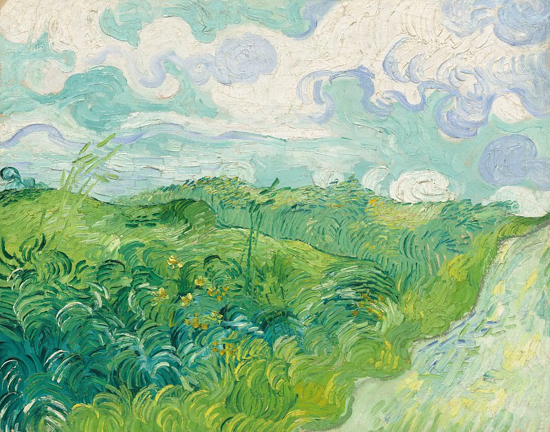 Green Wheat Fields. Vincent van Gogh