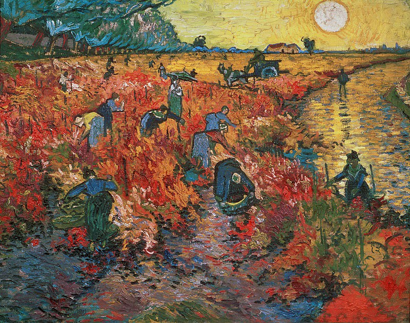 The Red Vineyards in Arles. Vincent van Gogh