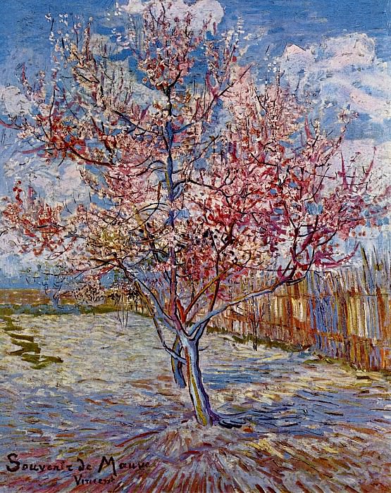 Peach Tree in Bloom (in memory of Mauve). Vincent van Gogh