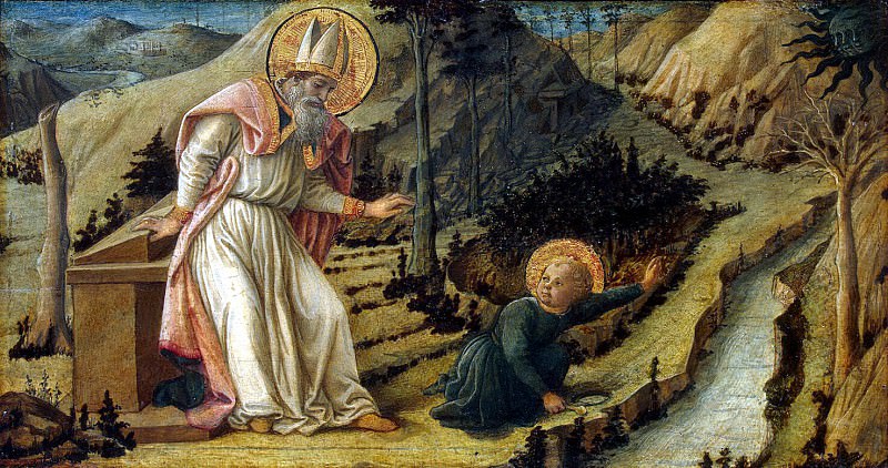 Lippi, Fra Filippo - The Vision of St. Augustine. Hermitage ~ part 07