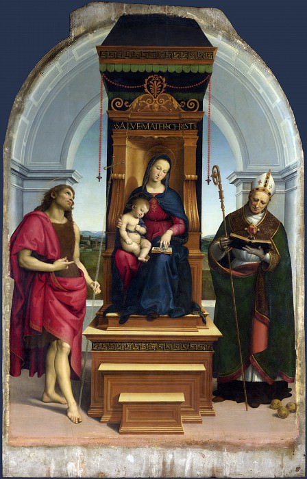 Raphael - The Ansidei Madonna. Part 6 National Gallery UK