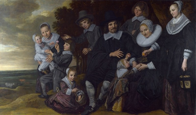 Франс Халс - Портрет семейства в пейзаже. Часть 2 Национальная галерея