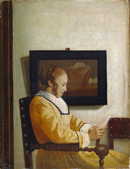 Imitator of Johannes Vermeer - A Young Woman Reading. Metropolitan Museum: part 2
