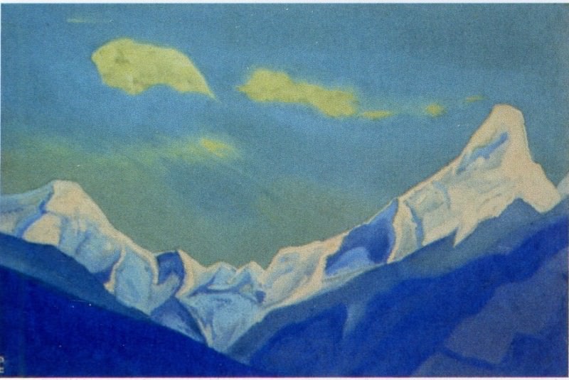 Гималаи #107 Облака над снежным пиком. Рерих Н.К. (Часть 5)