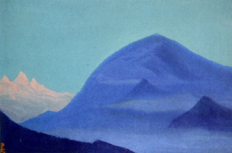 Гималаи #156 Синие вершины на рассвете. Рерих Н.К. (Часть 6)