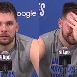 Player Can't Do Anything Else But Facepalm After Press Conference Gets Interrupted By Inappropriate Audio