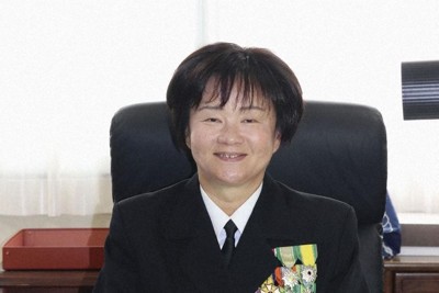自衛隊で女性初の「将」になった海自の近藤奈津枝さん