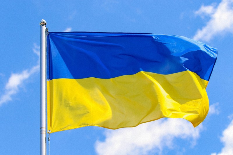 ウクライナ国旗＝ゲッティ