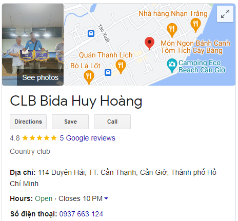 CLB Bida Huy Hoàng