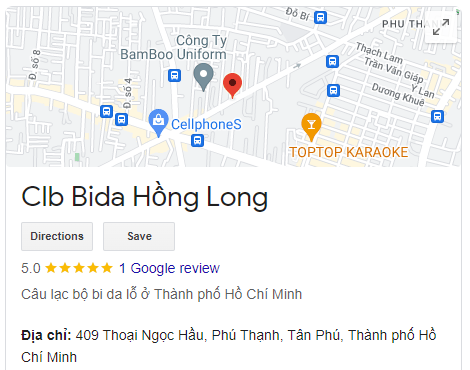 Clb Bida Hồng Long