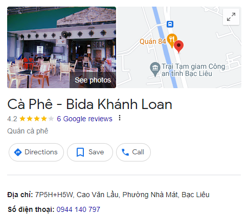 Cà Phê - Bida Khánh Loan