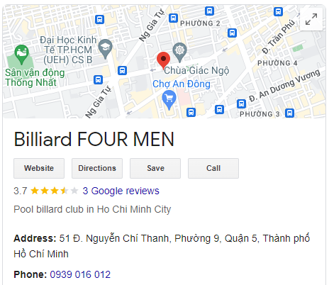 Billiard FOUR MEN