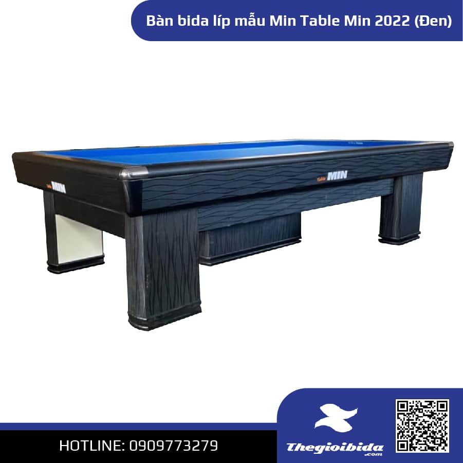 Bàn bida líp mẫu Min Table Min 2022 (Đen) - Giá: 32.000.000 đến 41.000.000đ
