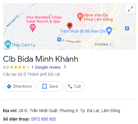 Clb Bida Minh Khánh