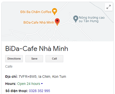 BiDa-Cafe Nhà Minh