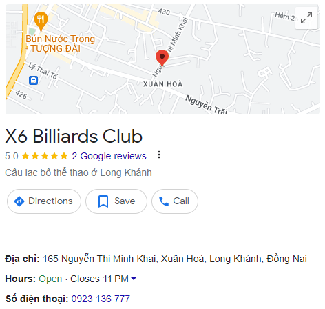 X6 Billiards Club