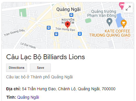 Câu Lạc Bộ Billiards Lions
