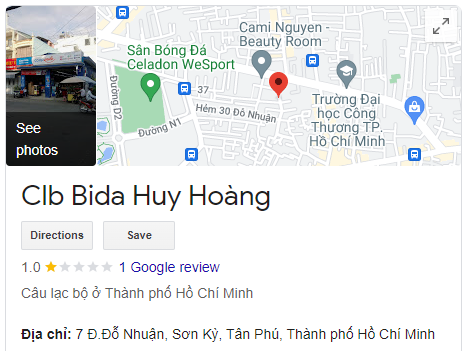 Clb Bida Huy Hoàng