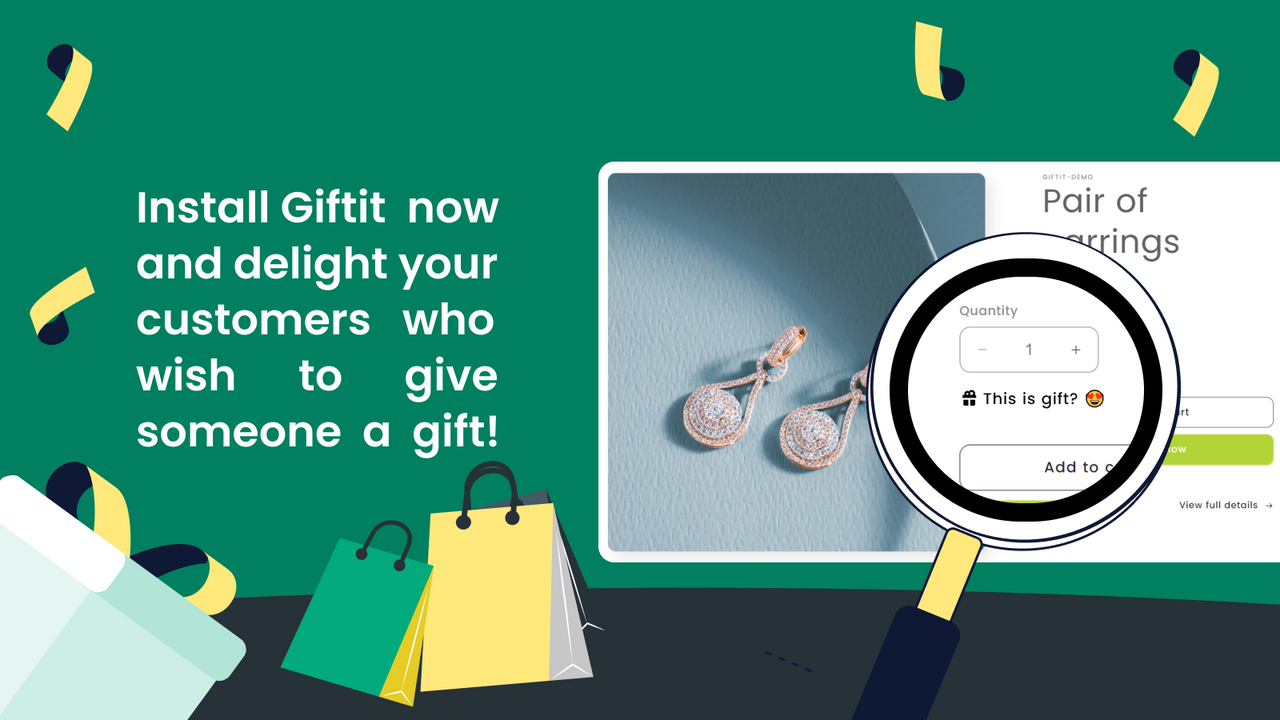 Install Giftit now and enter the new era of gift option!