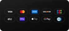 Payment methods including visa, mastercard, amex, apple pay, shop pay, and more