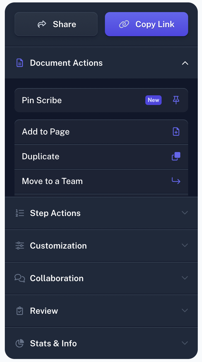 Edit your guide with Scribe