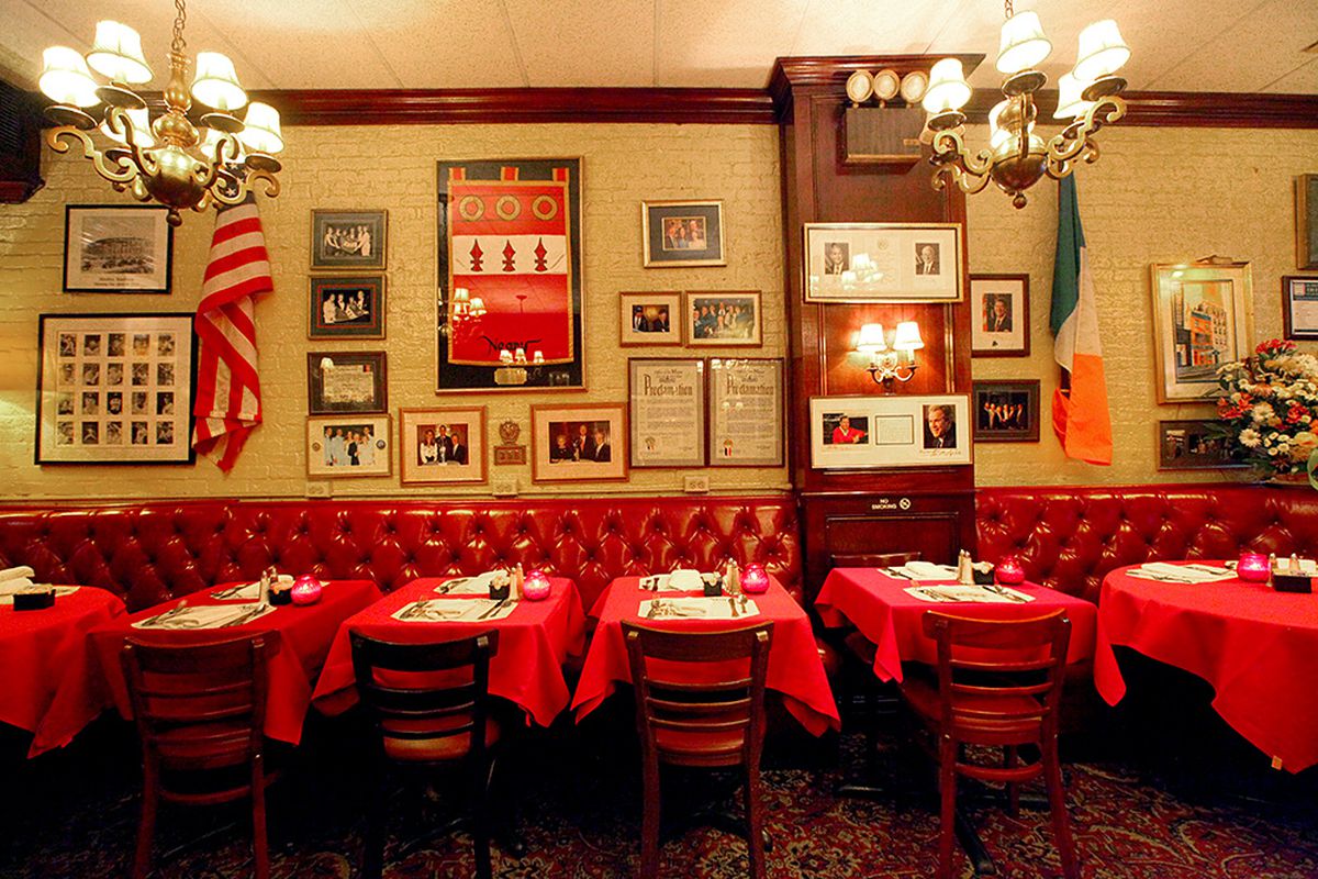 The dining room at Neary’s in New York City.