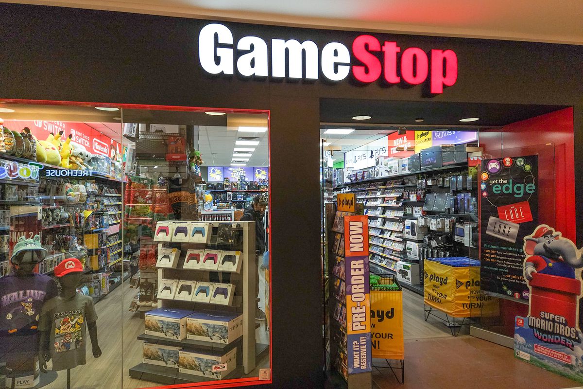 A GameStop store in Edmonton, Alberta, Canada.