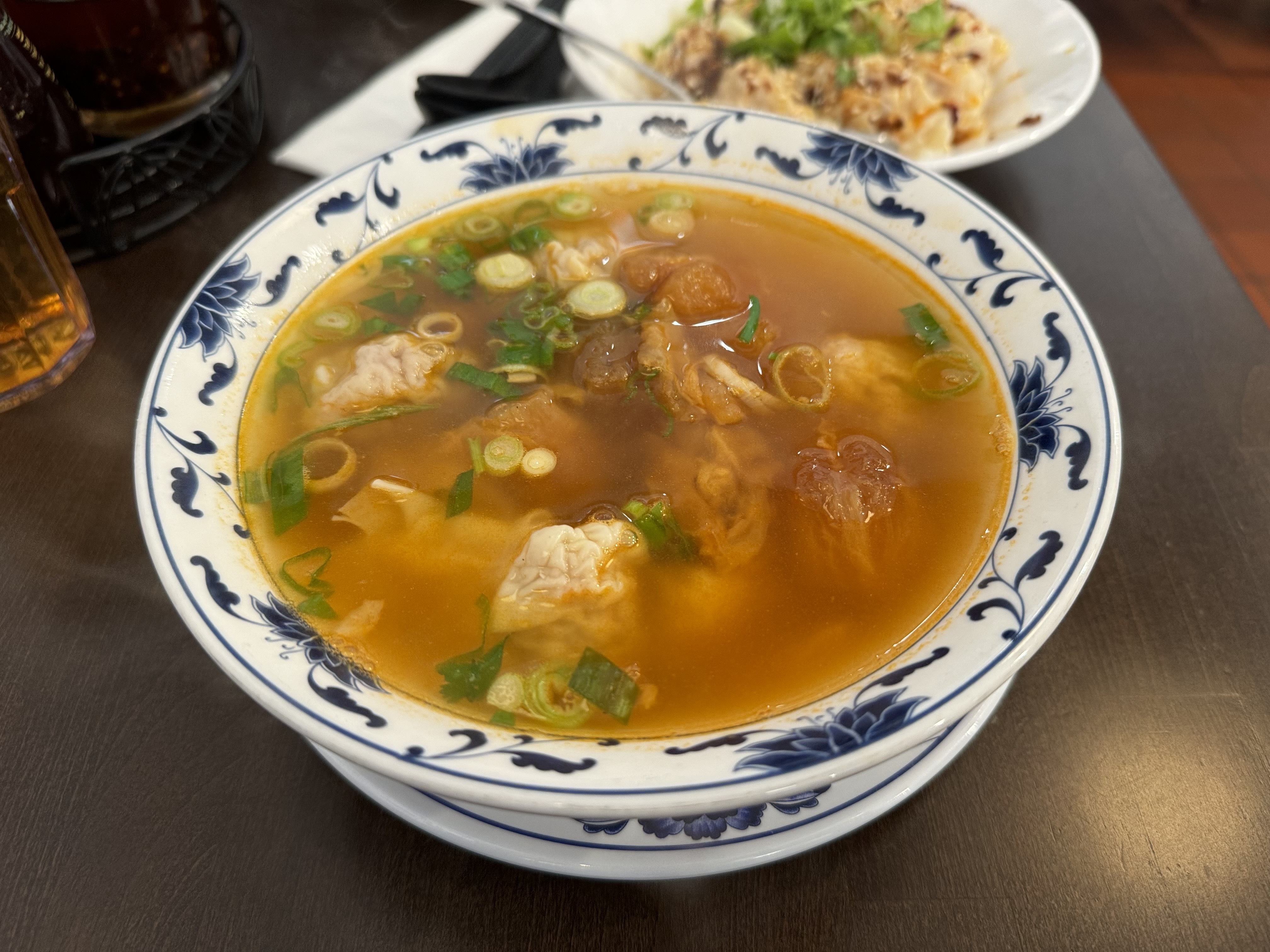 A bowl of soup from Hon’s Wun-Tun House in San Francisco