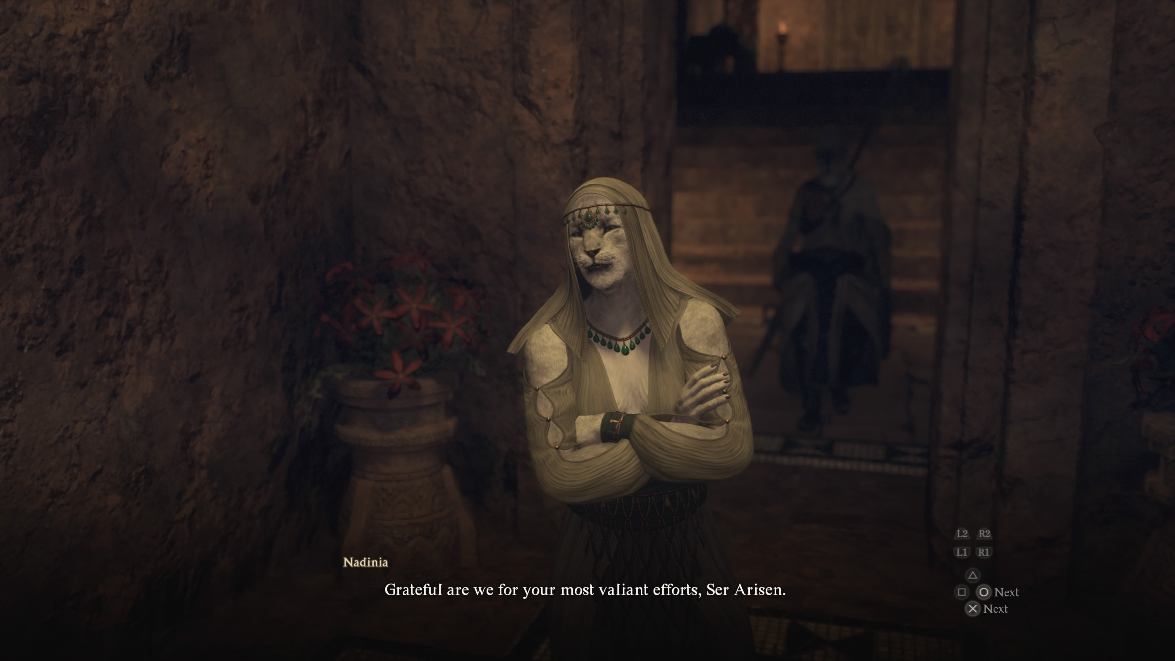 The Arisen speaks to the empress of Battahl in Dragon’s Dogma 2