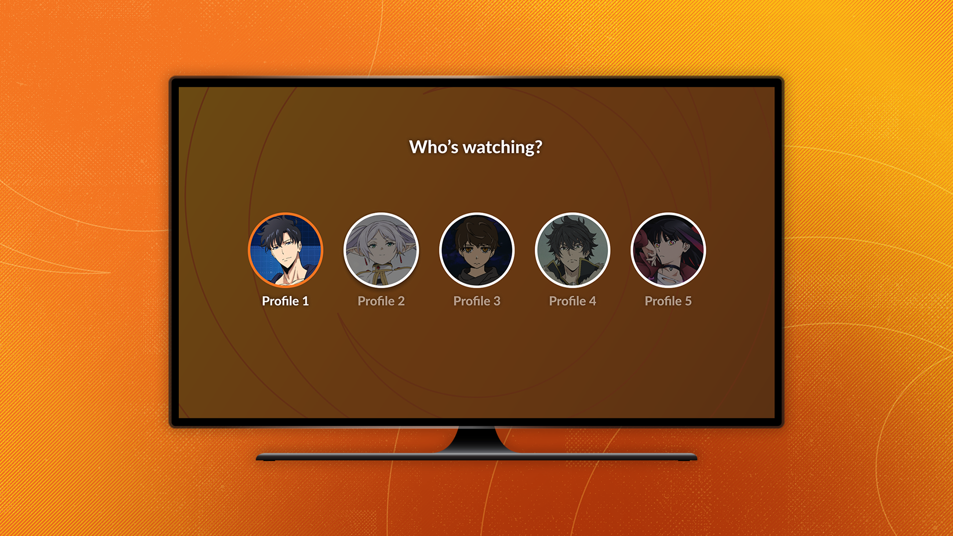 A preview image for Crunchyroll’s profile feature