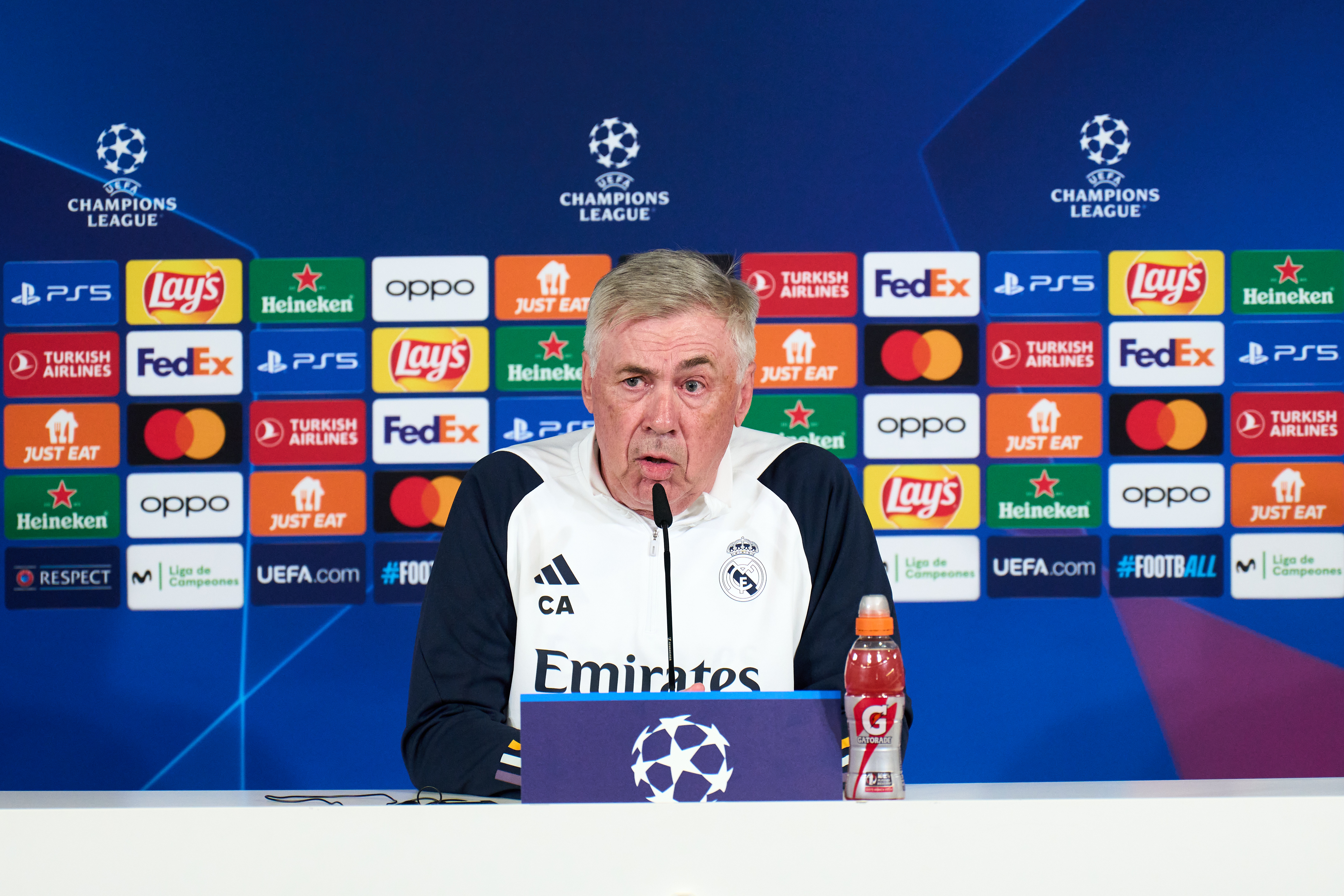 Real Madrid CF Training Session And Press Conference - UEFA Champions League 2023/24