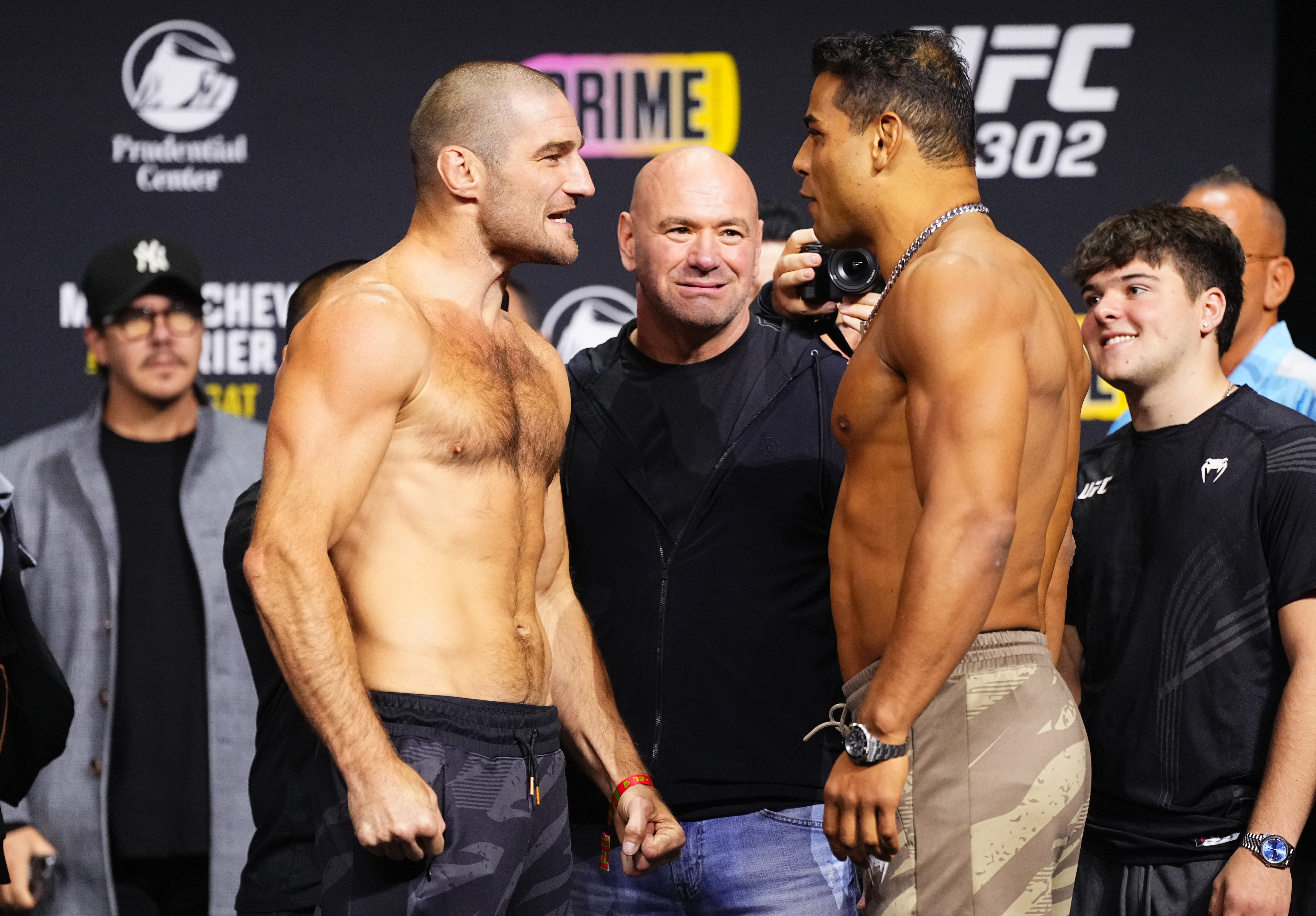 Sean Strickland and Paulo Costa face off ahead of UFC 302