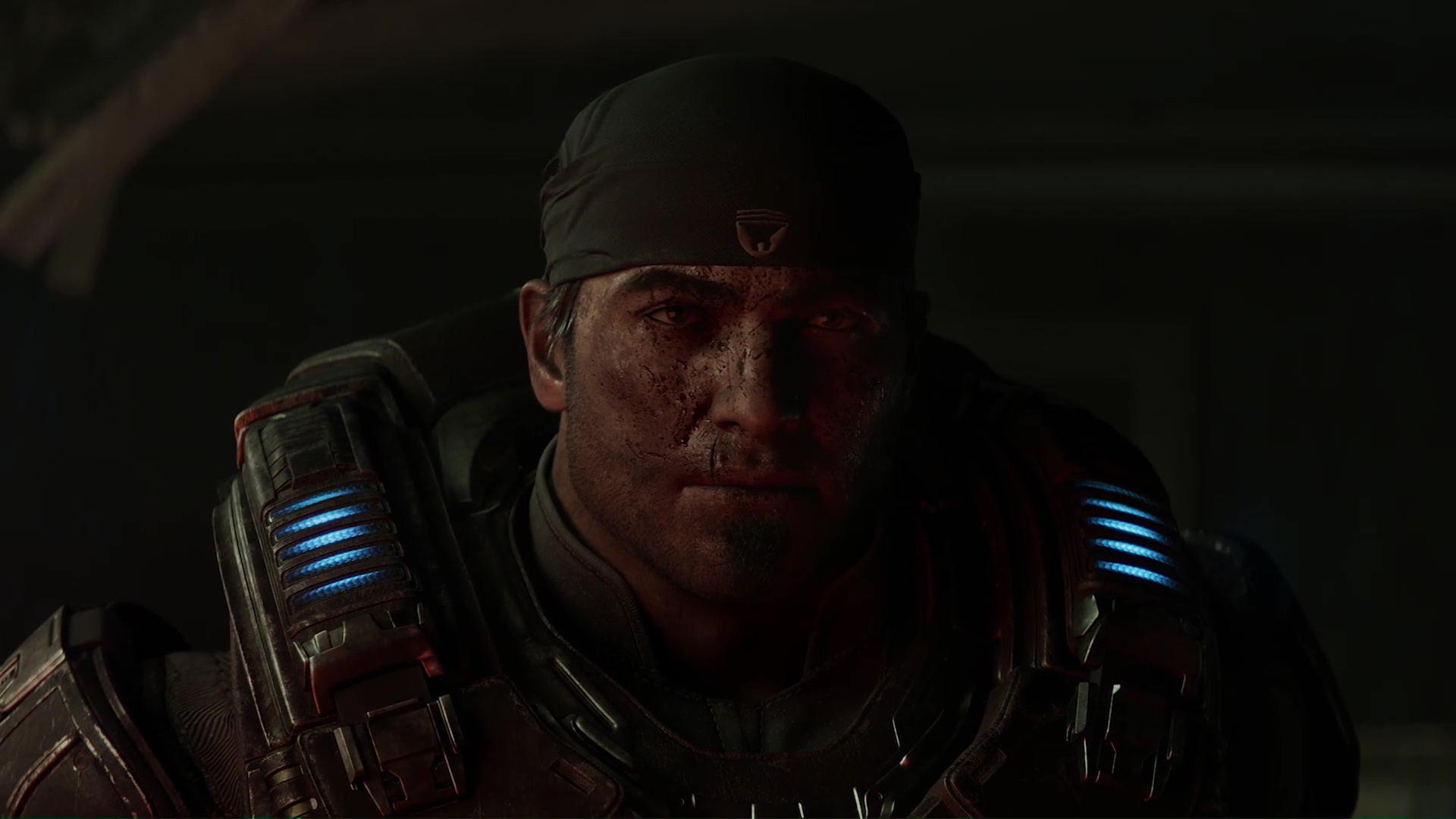 a young Marcus Fenix in Gears of War: E-Day