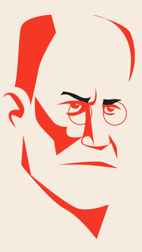 Illustration of Freud.