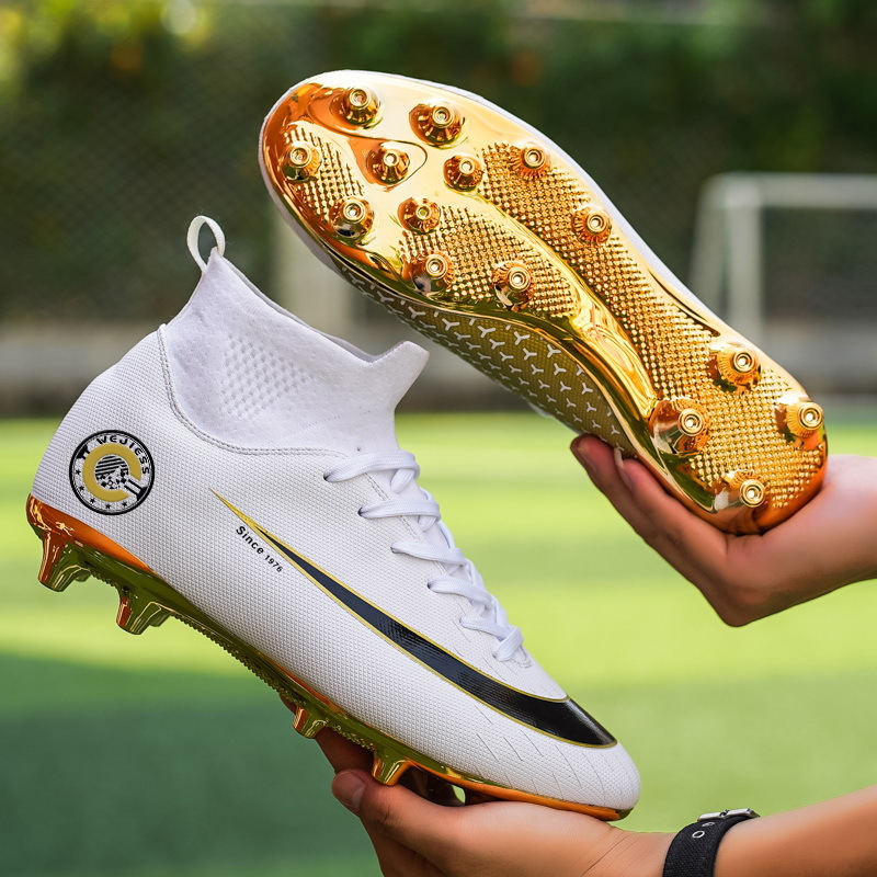 Long-Spikes Soccer Cleats - Synthetic Leather Upper