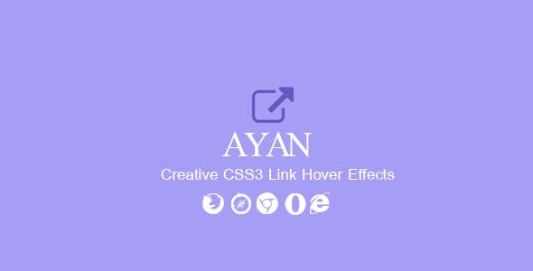 Ayan. CSS3 Link Hover Effects
